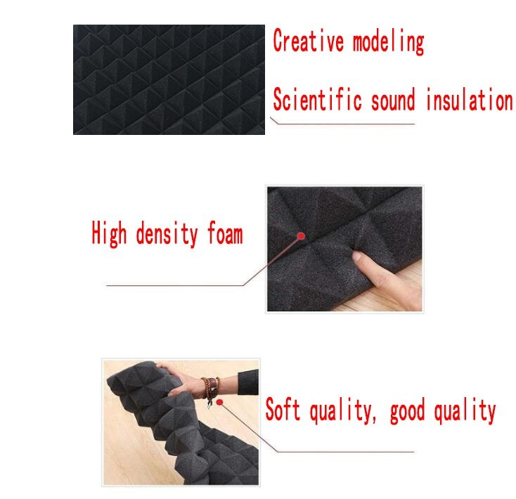 Home Scene Layout, Sound-absorbing Foam Wall, Indoor Sound-absorbing Soundproofing Foam Sound-absorbing Noise Sponge Foam#g30