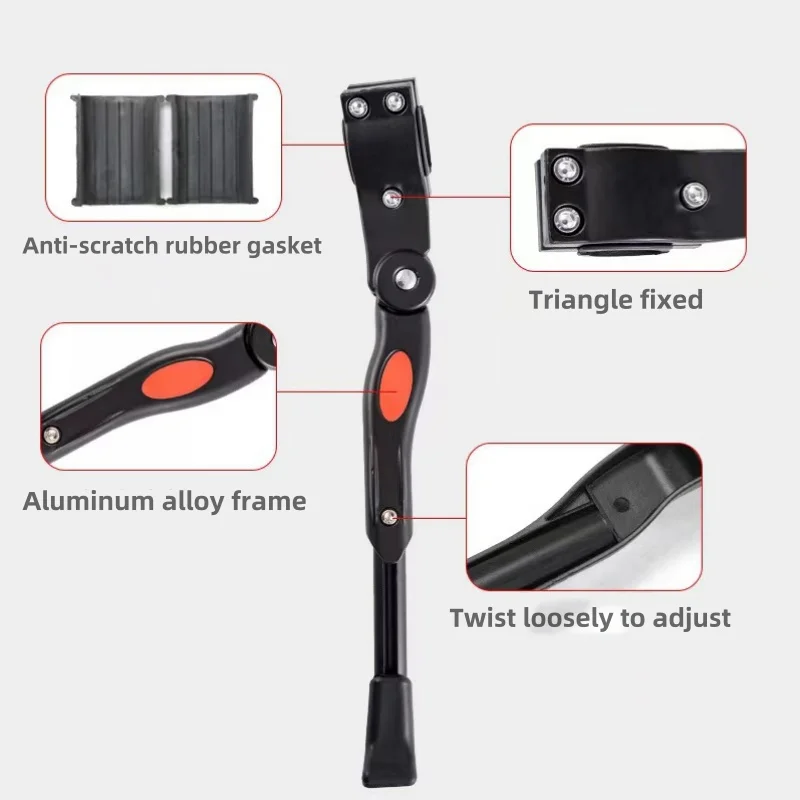 Fiets Zijsteun Kickstand Verstelbare Fiets Kickstand Parkeerrek Mountainbike Accessoires Voor 22 24 26 Inch