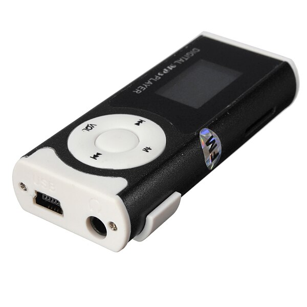 MINI reproductor de MP3 con clip USB, LCD, sn, 16GB, mini tarjeta SD TF