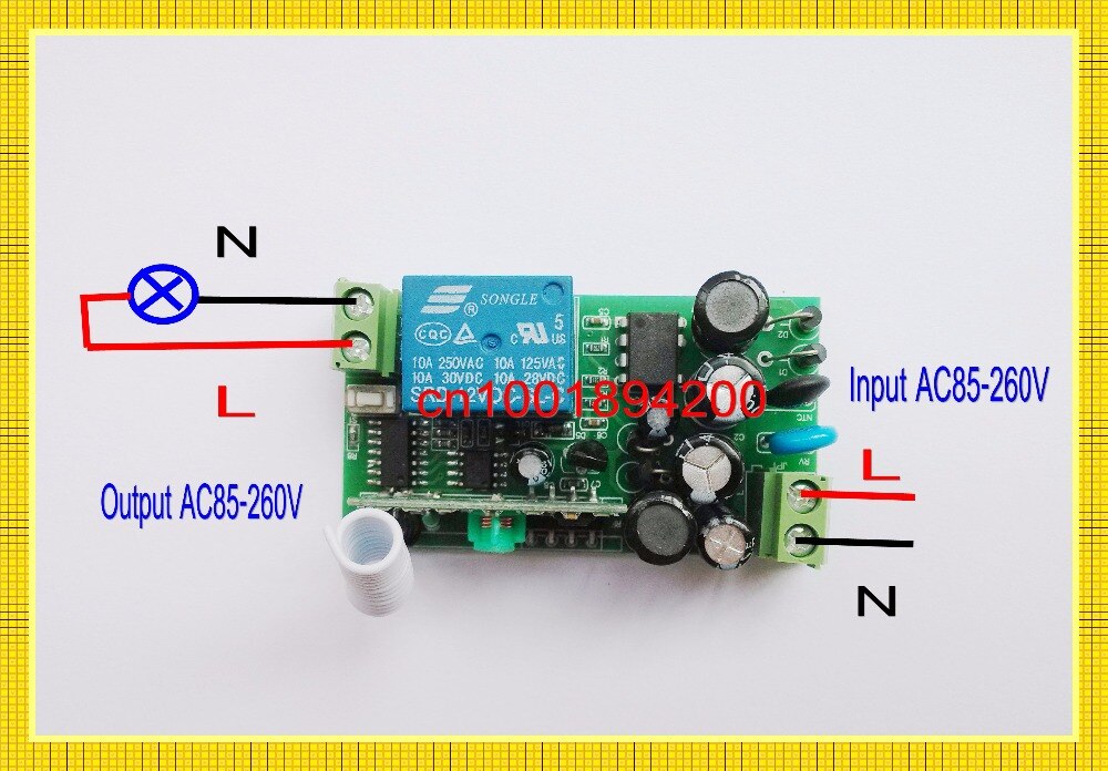 AC110V Remote Control Switch AC120V AC220V AC240V Wireless Remote Control Switch Waterproof Remote Control 315 433 Input Output