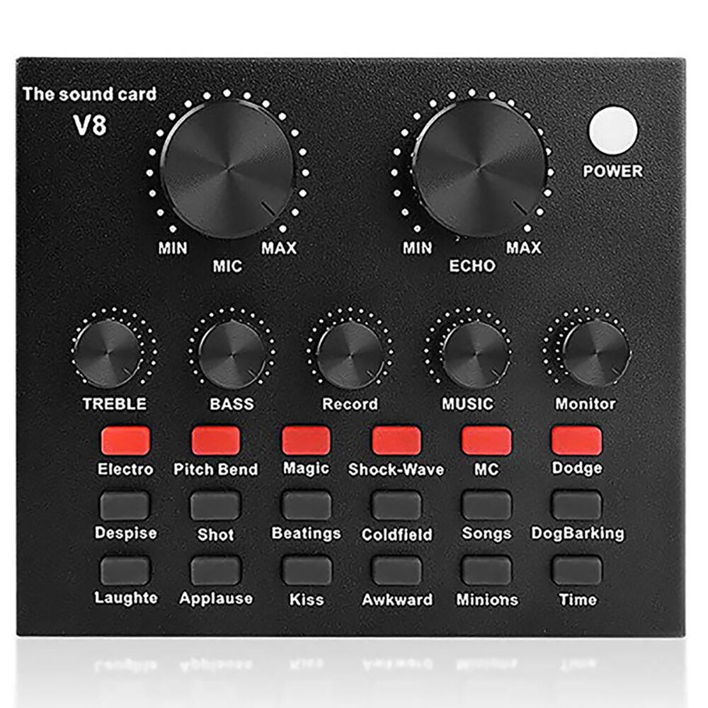 USB Sound Card With Return Function Multi-purpose Live Broadcast Sound Card Sound Card Mixer For PC Phone Computer