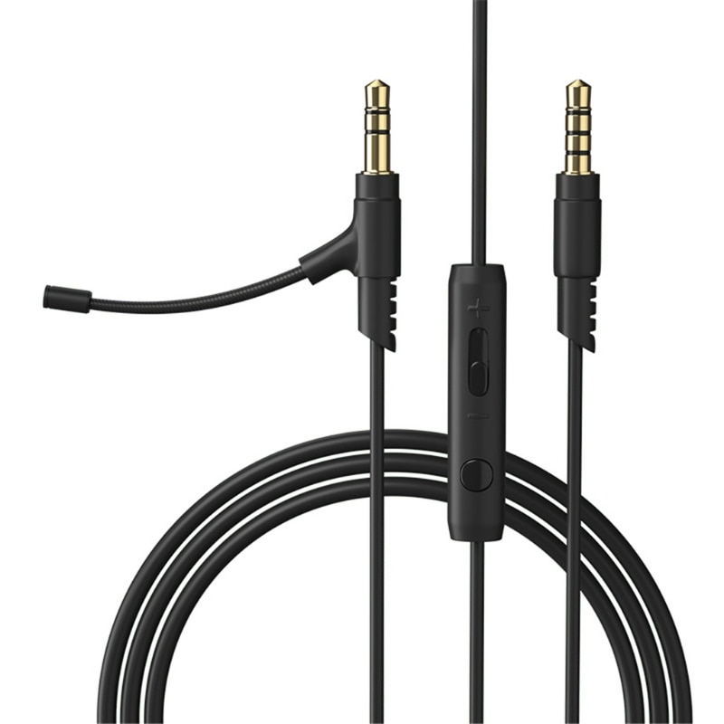 Cable de micrófono de 1,2 M de brazo para auriculares de 3,5mm con micrófono condensador para teléfono, PC, auriculares para juegos Boompro, V: Default Title