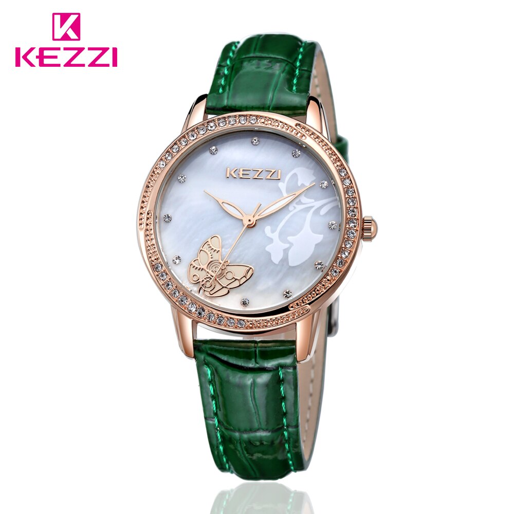 NO.2-relojes de cuero para mujer, de clásico Rectangular, relojes de pulsera a prueba de agua de de: 3129