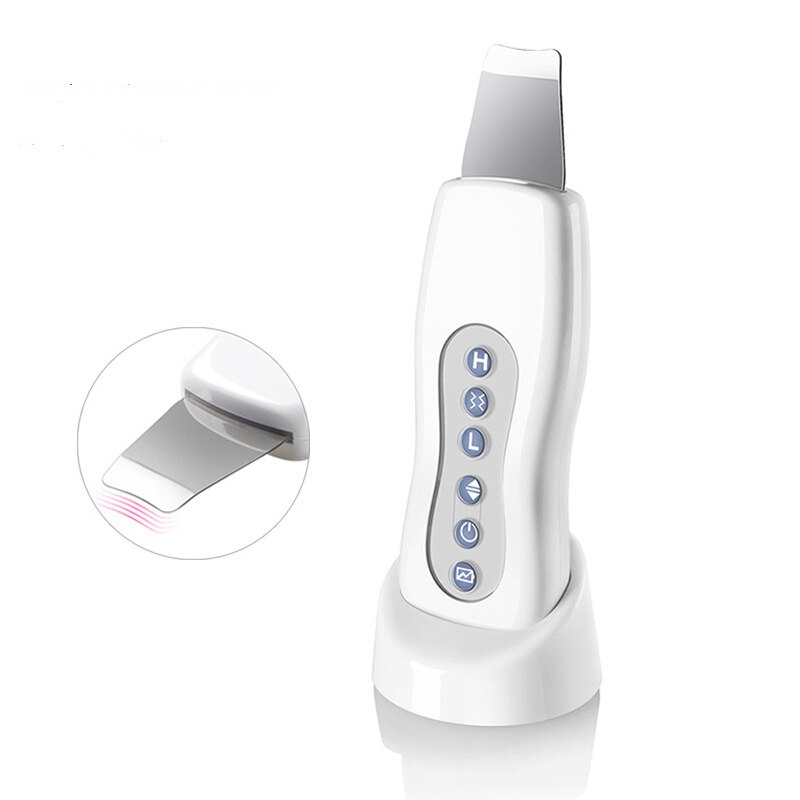 Peeling Shovel Exfoliator Microderm Clean Machine Ultrasonic Facial Skin Scrubber Acne Removal Vibration Face Massager Feecy