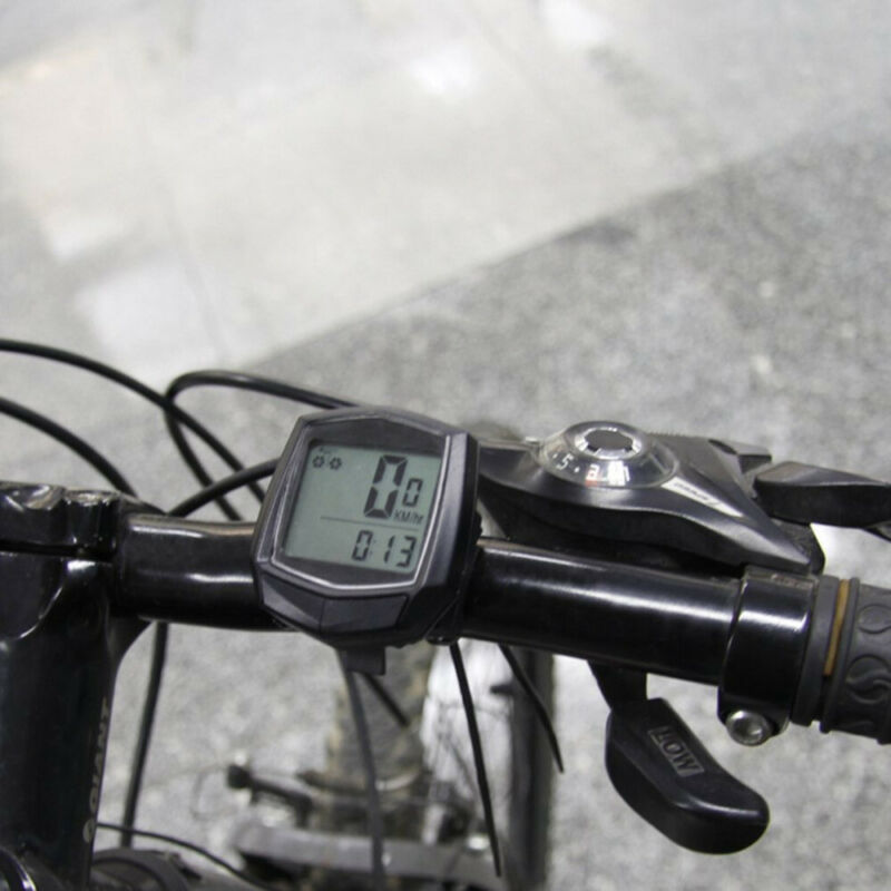Wireless LCD Digital Cycle Computer Bicycle Bike Backlight Speedometer Odometer