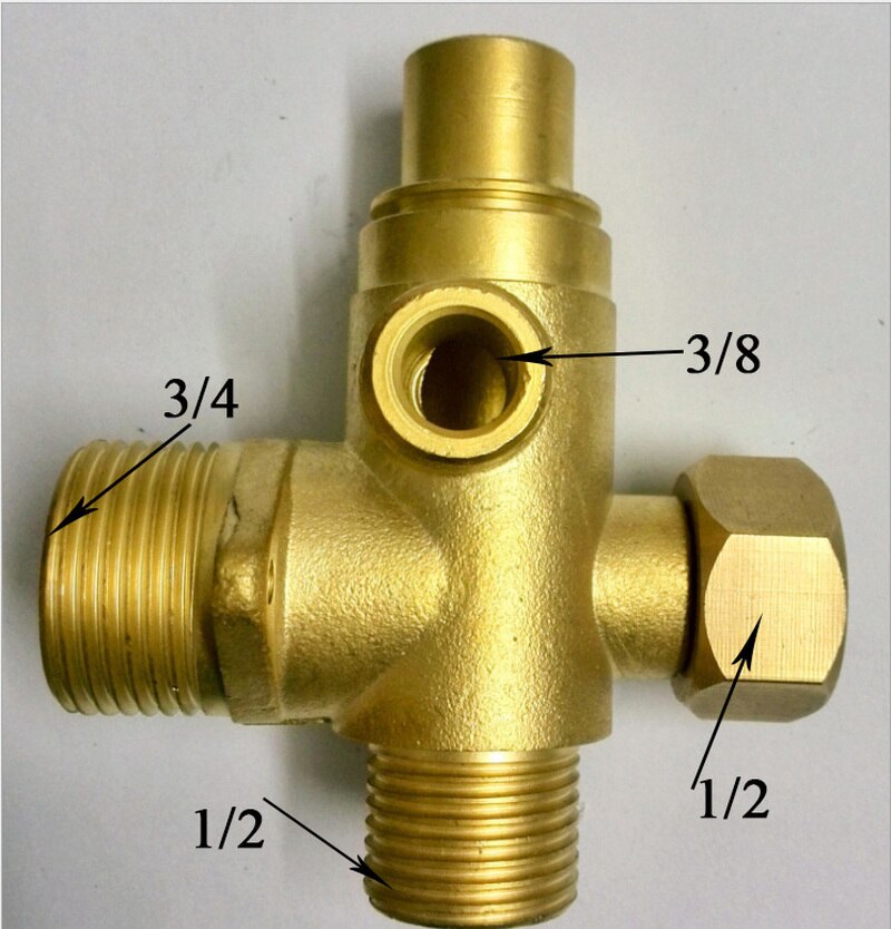 brass backwater valve water pump valve water valve connector for wall-mounted furnace furnace accessories 1/2