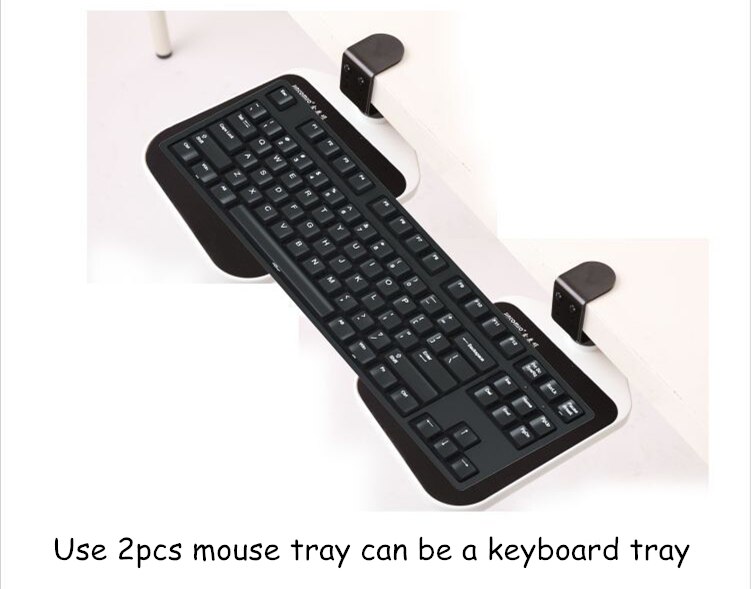 Desktop Mouse Tray Mouse/Keyboard Support Bracket Extension Board to Extend the Desktop Laptop Desk Mouse Tray Adjustable