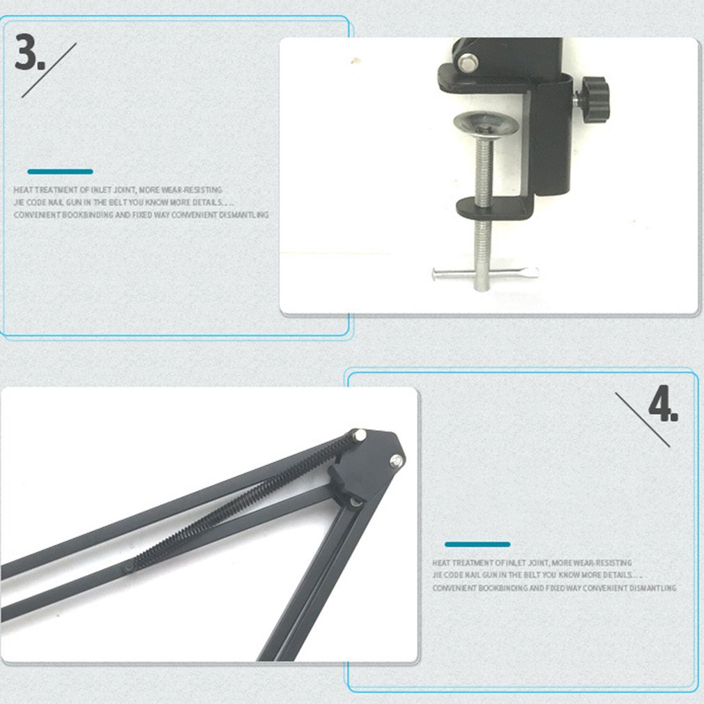 Nb35 Live Cantilever Bracket Microphone Stand Desktop Mic Clip Holder Tripod Universal Microphone Bracket