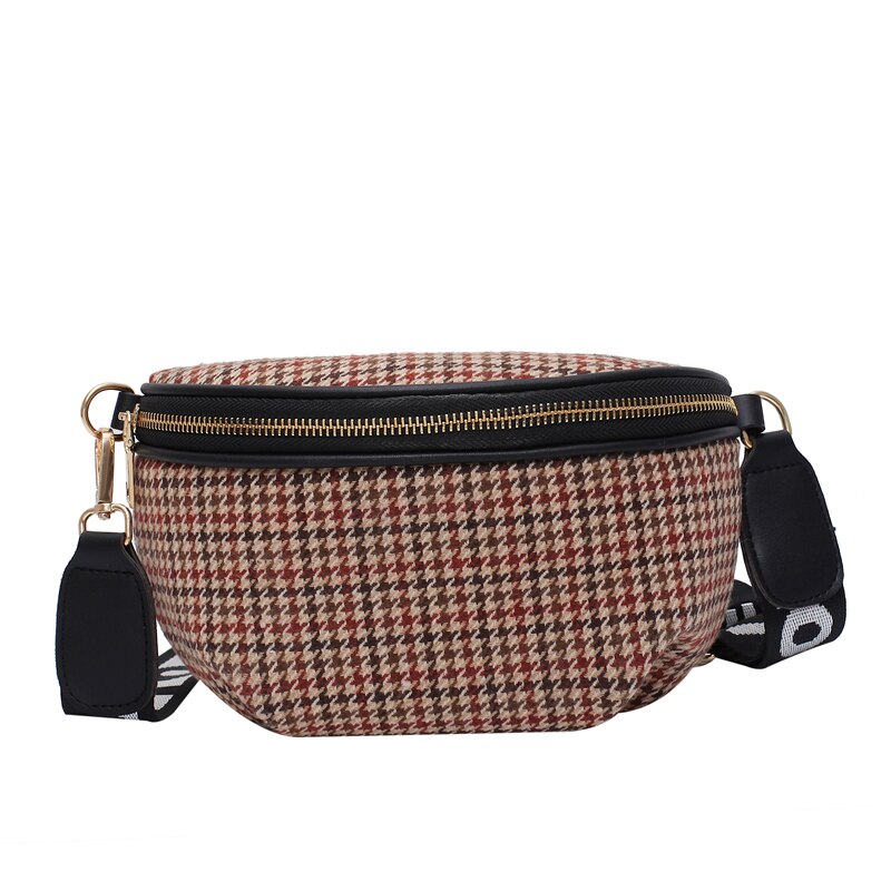 Frauen Gestreifte Taille Tasche fanny Pack PU Leder Schulter Crossbody Brust Taschen Weibliche Gürtel Tasche Banane Hüfte geldbörse: rot Taille Tasche