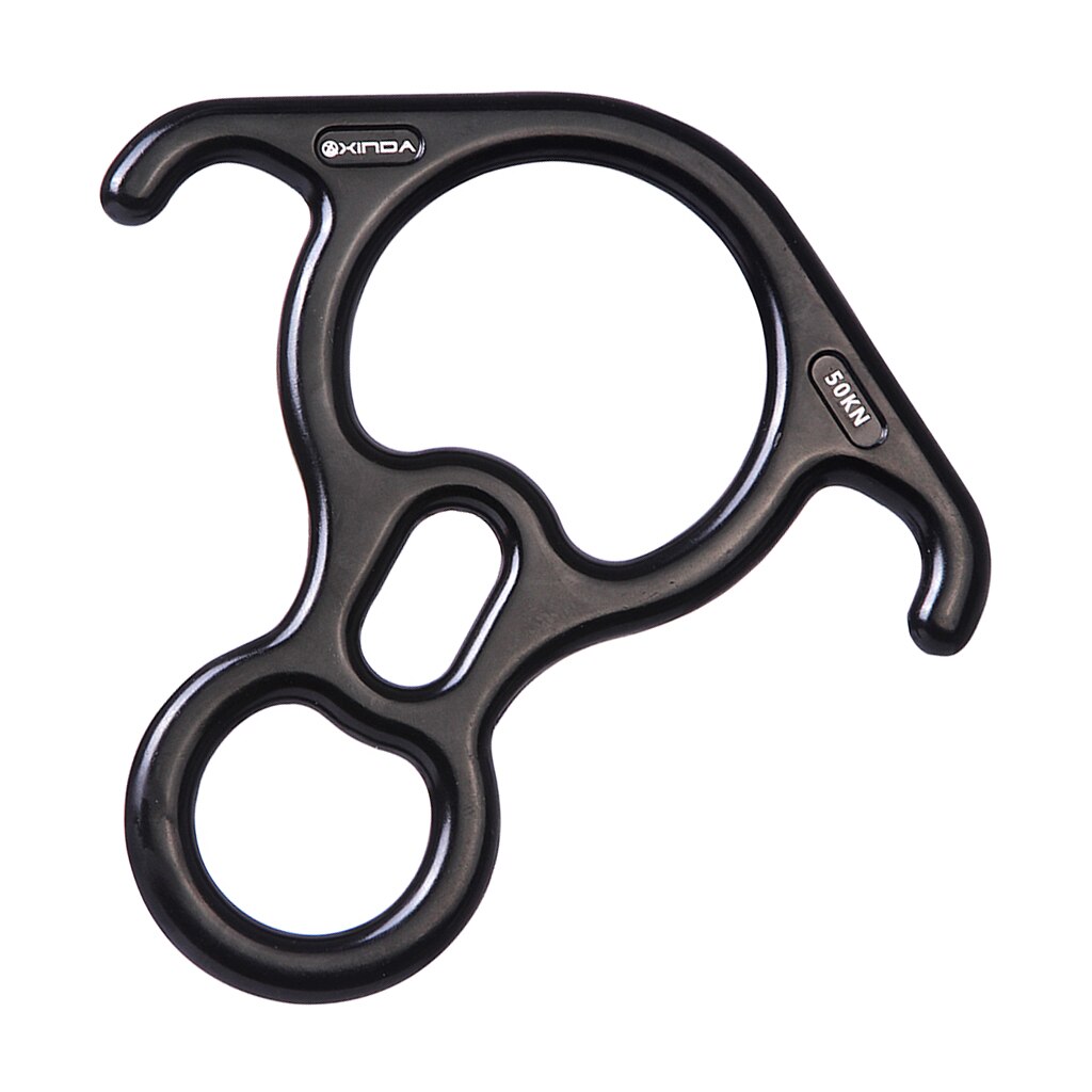50KN Aluminum Magnesium Alloy Figure 8 Descender For Rock Climbing Rappel Rescue Rope Access Abseil Climbing Accessories