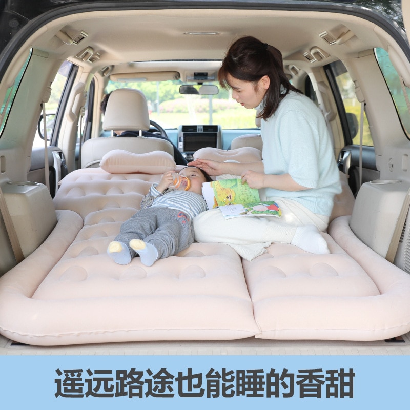Universel SUV voiture voyage coussin de couchage voiture lit gonflable matelas d'air en plein Air Camping tapis enfant arrière échappement coussin voiture siège arrière