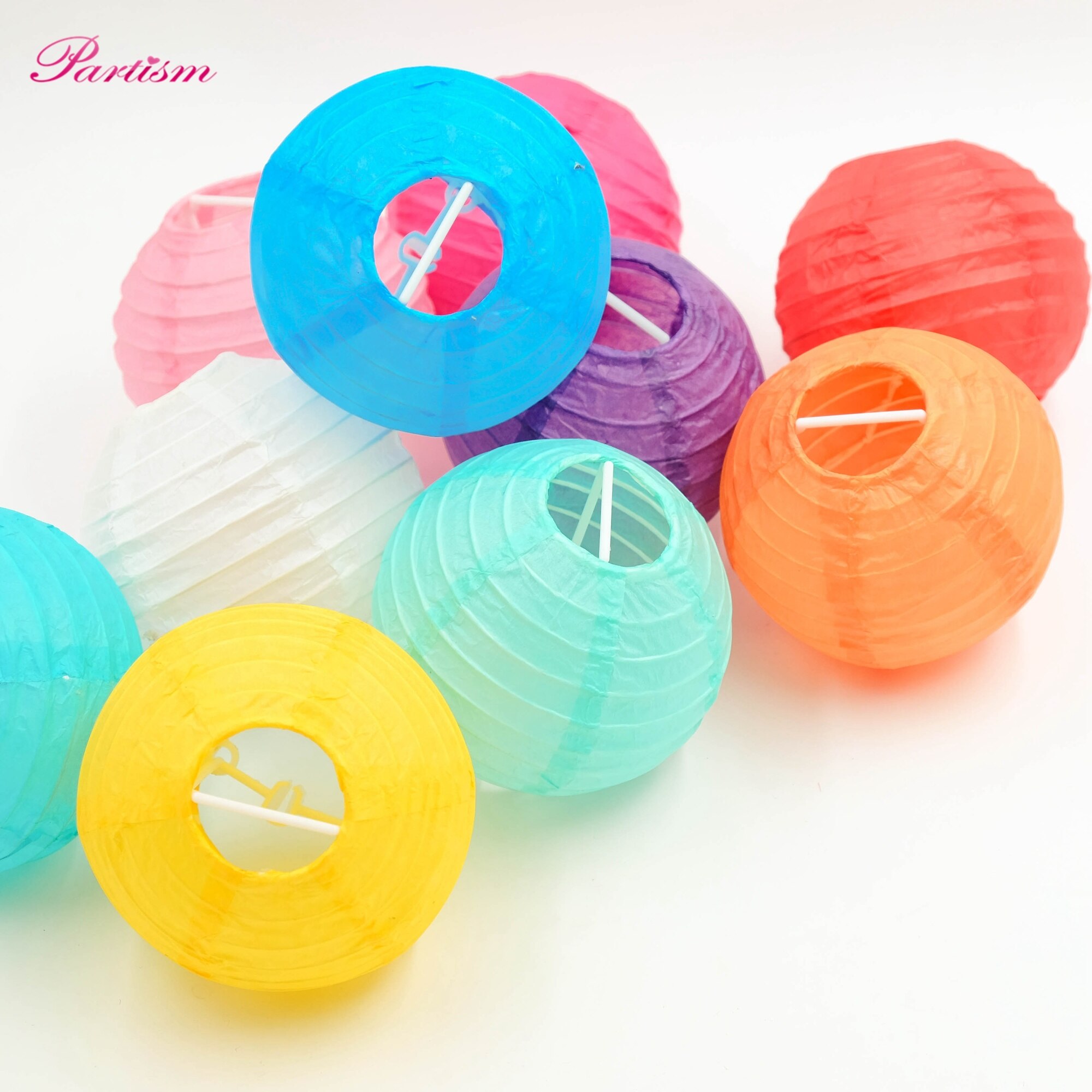 1Pcs 6Inch (15Cm) kleurrijke Papieren Lantaarn Ronde Lamp Bruiloft Thuis Party Festival Verjaardagsfeestje Decoratie Tuin Diy Supplies