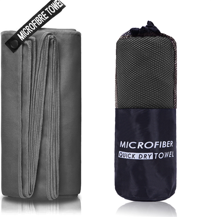 Verdikte microvezelhanddoek voor reizen, sport, sneldrogend, superabsorberend, grote haarhanddoek, superzacht en lichtgewicht fitnesshanddoek: Ivoor