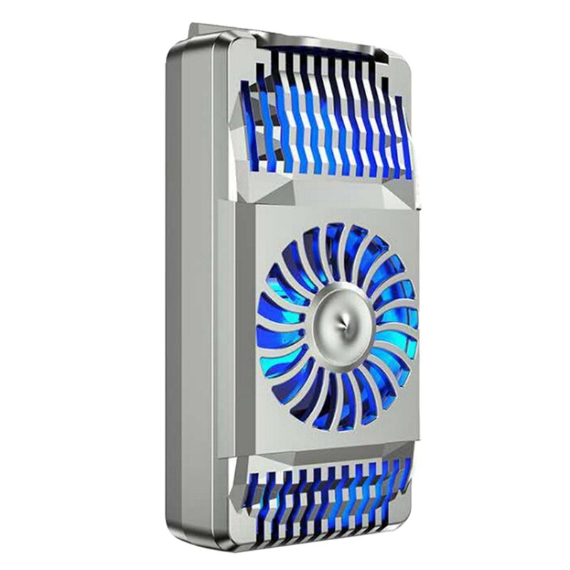 Phone Cooler Radiator for IPhone/Android Gaming Semiconductor Heatsink Cell Phone Cooling Fan (Silver): Default Title