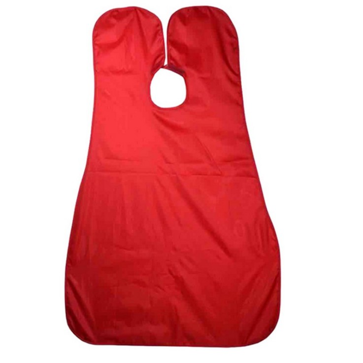 Babero de afeitado de barba impermeable para hombre, delantal de corte de pelo, Kit de aseo, afeitadora, accesorios de baño,: YZ50-red