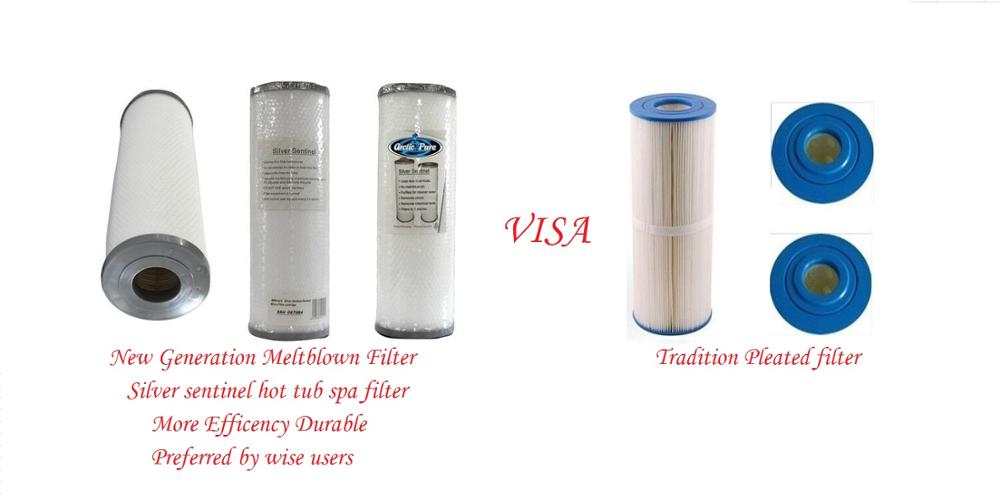 internett kjendis 33.5cm x 12.5cm spa smelteblåst filter med 5.5cm skrog passer kinesisk oss australia filterbytte