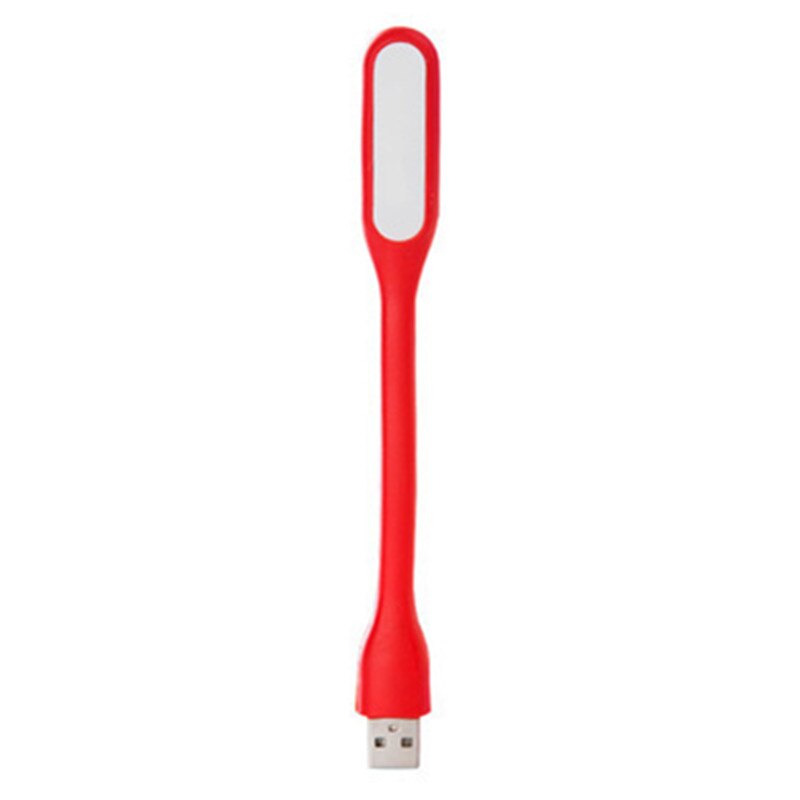 mini USB LED book light summer flexible foldable USB LED light mobile power computer notebook: Red