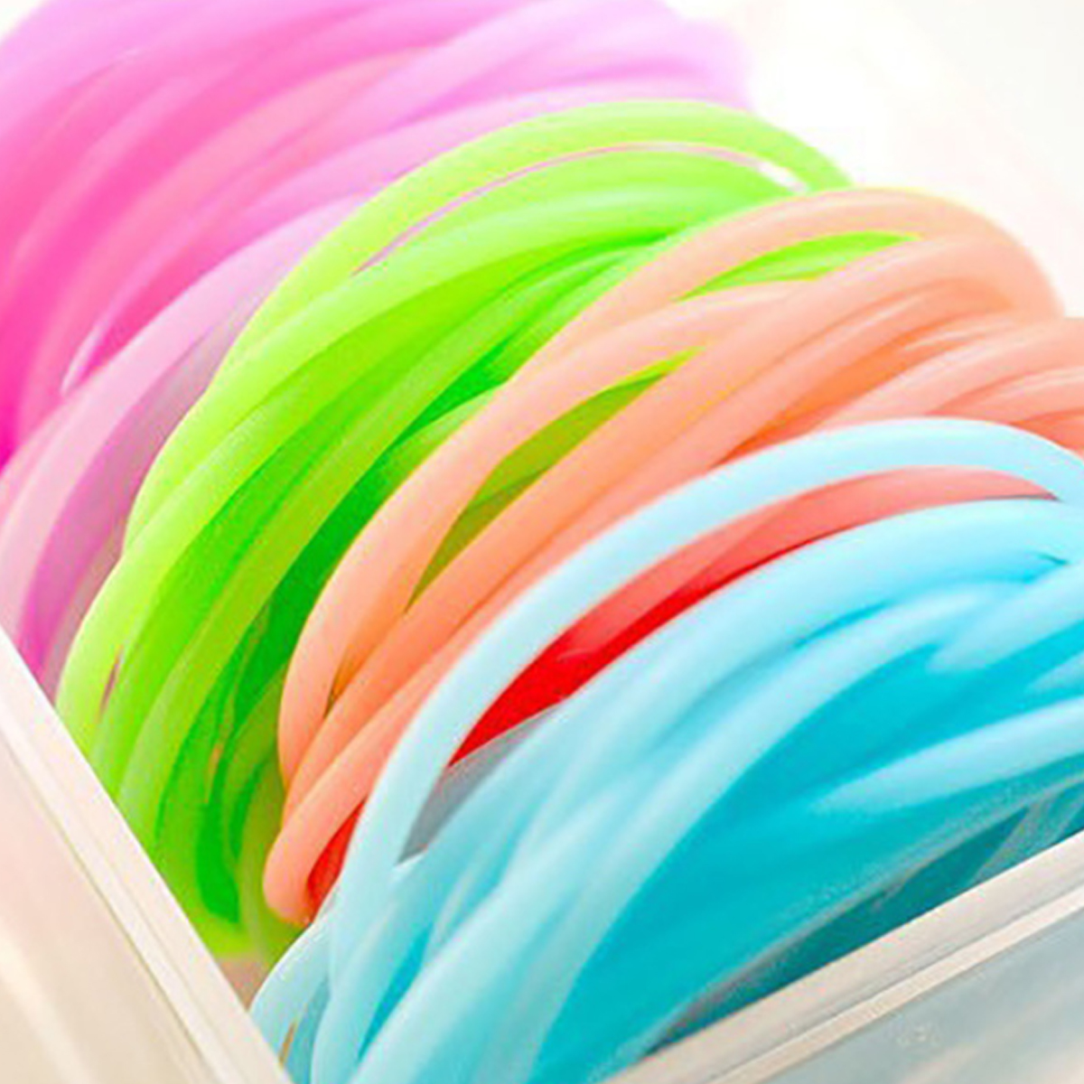 color silicone Women Hair Bands Waterproof Sports Bracelet Elastic Hair Rope Hair Accessoires