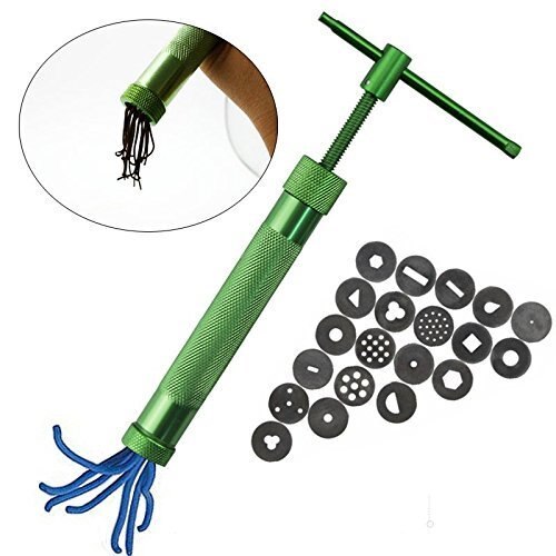 Comiart ceramiczny garncarstwo glina extruder z 20 tarczami, narzędzie robić wytłaczania masy plastycznej robić rzeźbienia w glinie polimerowej