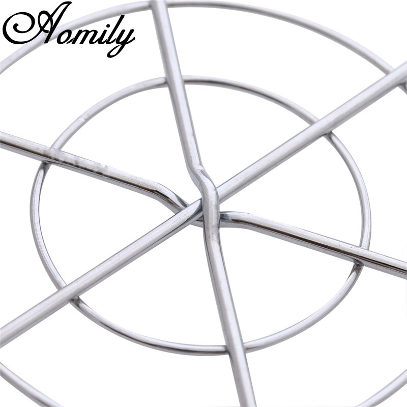 Amoliy 32.4cm Nonstick Cake Cooling Rack Round Baking Cooling Grid Cookies Biscuits Bread Tray Stainless Steel Wire Tray Baking
