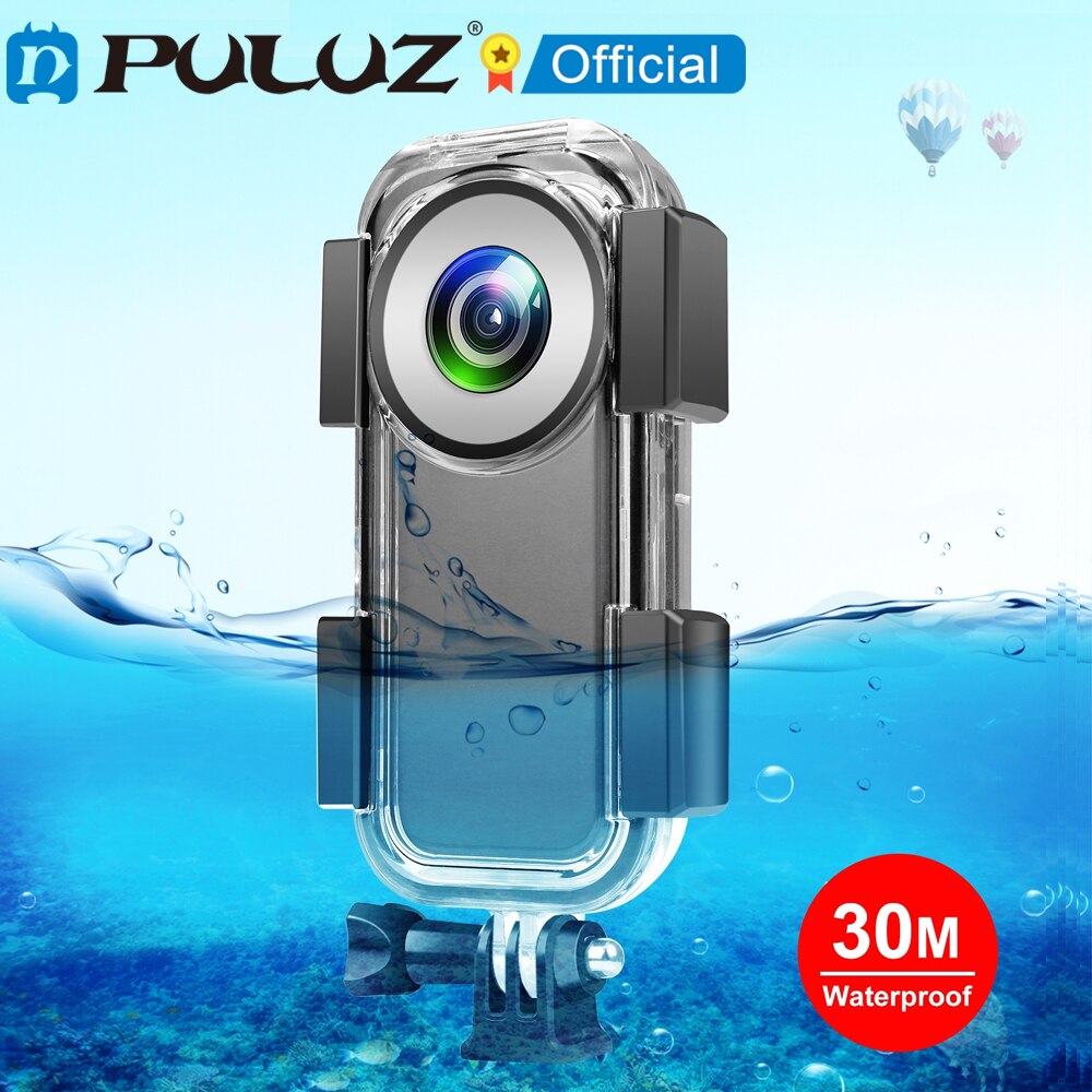 Puluz 30M Onderwater Waterdichte Behuizing Case Voor Insta360 Een X2 Sport Actie Camera Duiken Cover