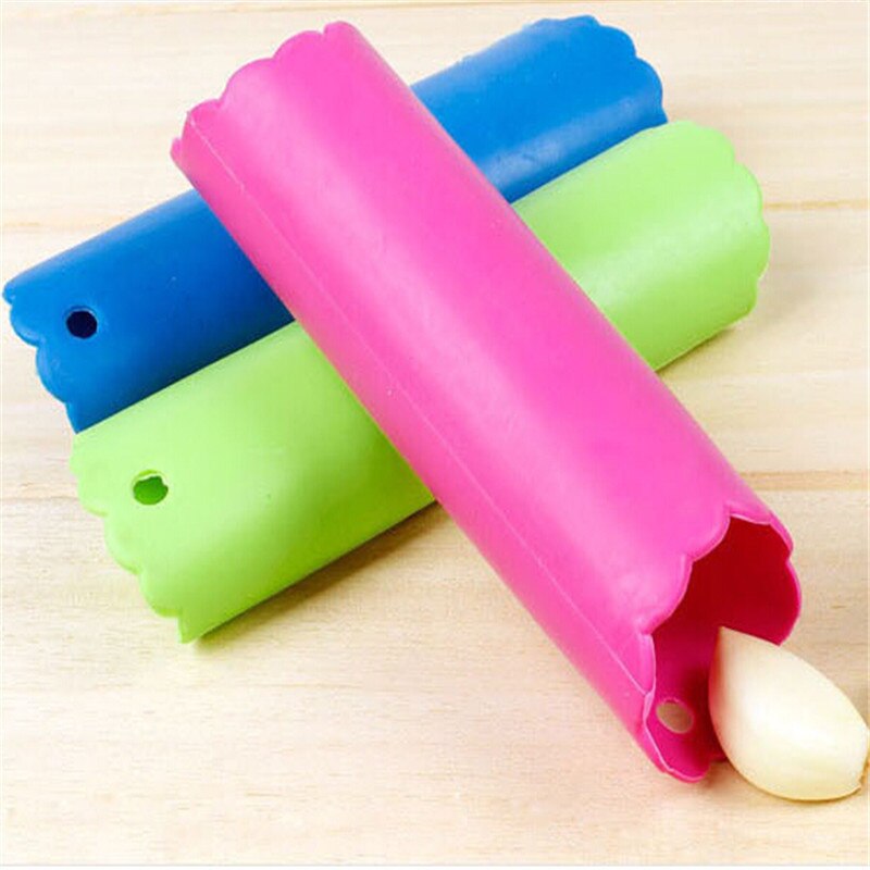 Neue Kreative Silikon Knoblauch Schäler Praktische Küche Gadget Knoblauch Stripper Rohr Peeling Werkzeuge