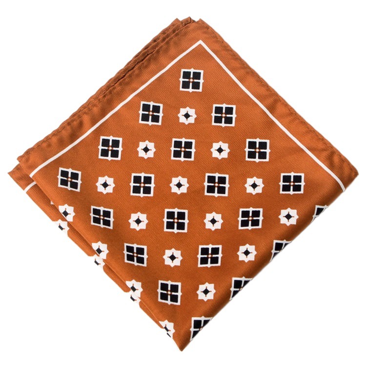 Pañuelo cuadrado de seda de rayón para hombre, pañuelo de Cachemira con estampado de lunares, Floral, a la , clásico, para de boda, 32cm: 20