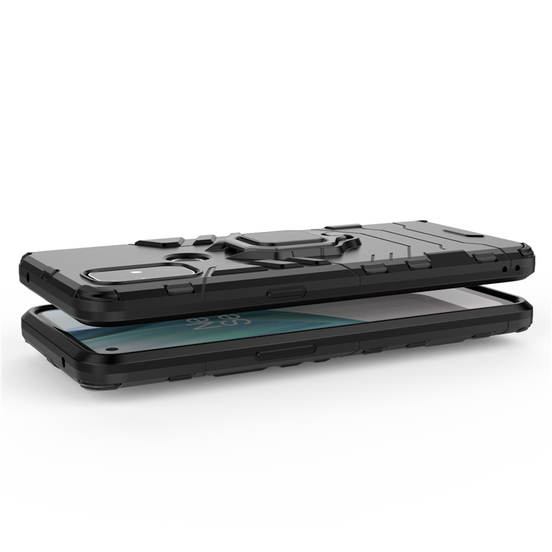 HATOLY Deksel til OnePlus Nord N10 5G - TPU Silikon Armor med Magnetisk ringe
