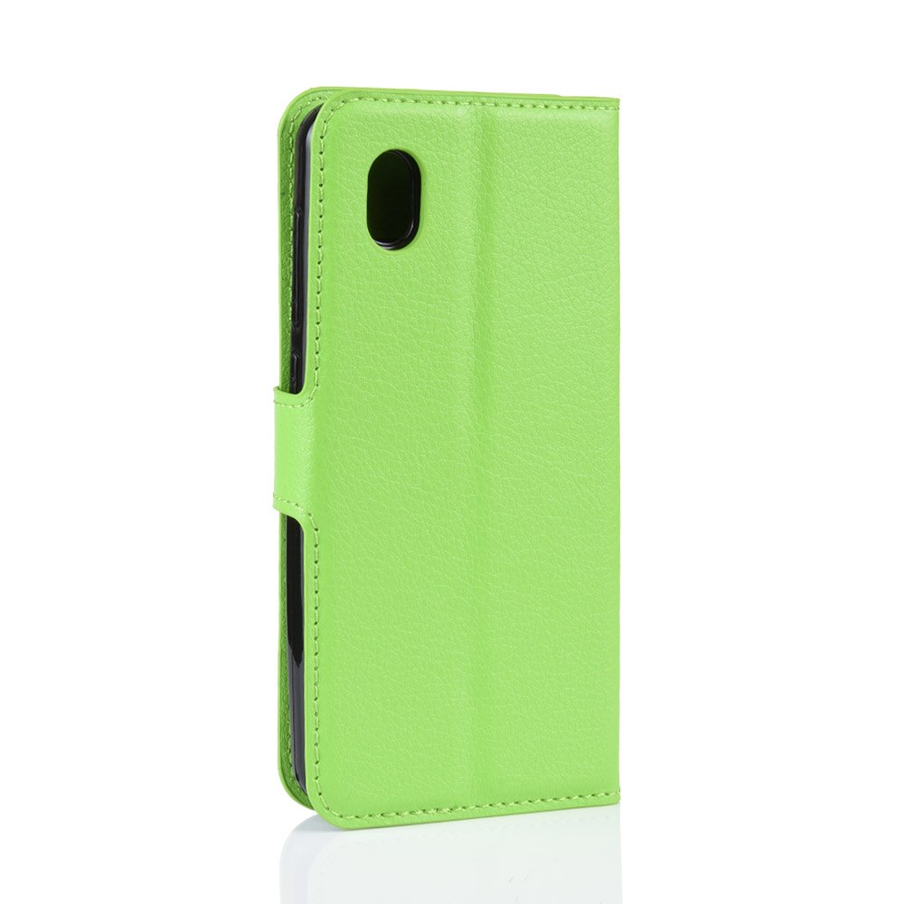 Tarjeta de funda de cartera titular del soporte teléfono casos para ZTE Blade L8/caso para ZTE L8 de cuero de la Pu caso Shell protector: Green Jfc Lzw