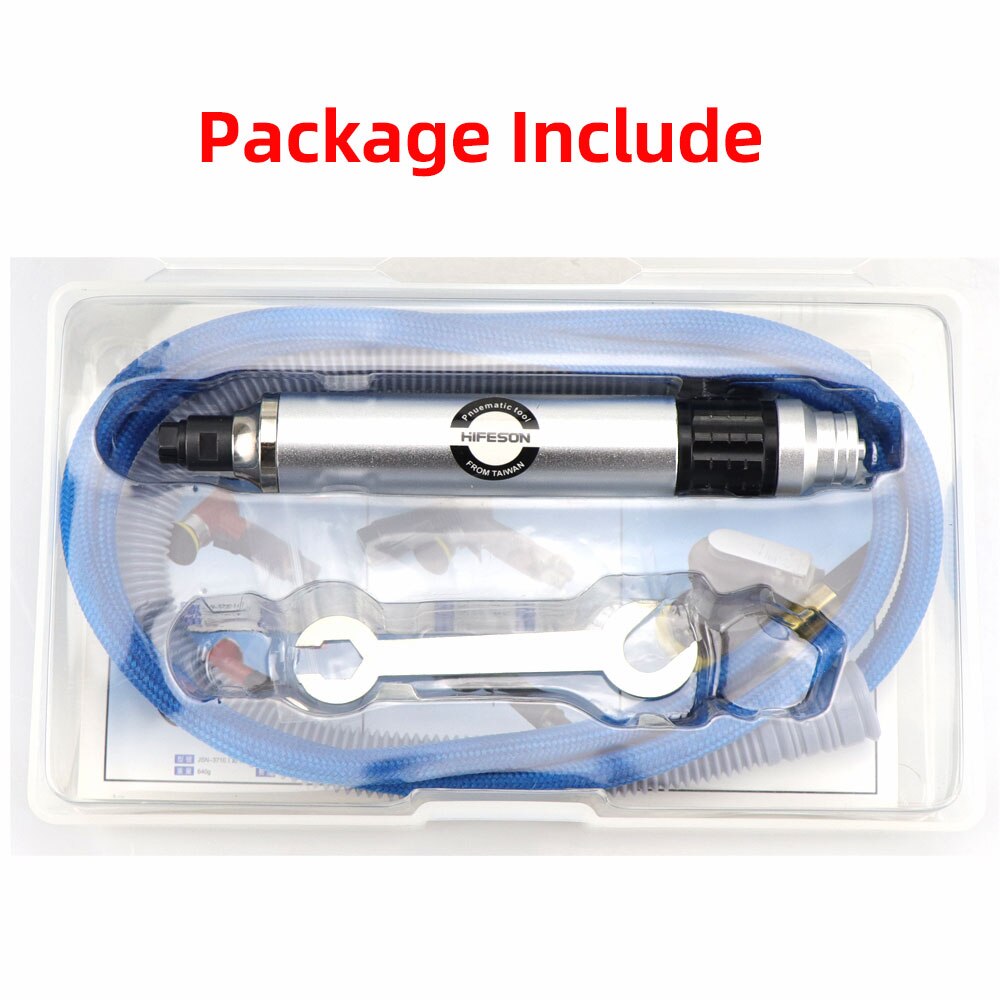 AG6 with Silencer Wind Grinding Pen 3MM 6MM Chuck Pneumatic Engraving Grinder Pen Polishing Machine Stone Wood Carving Polishing