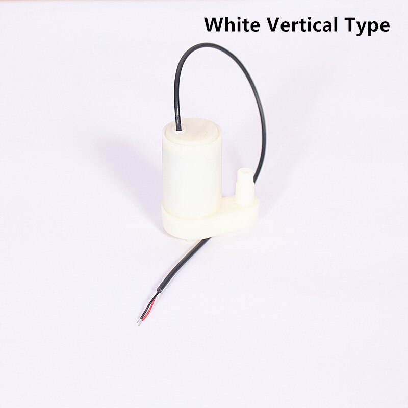 1Pc Low Noise Borstelloze Amfibische Micropump 3/4.5V 80-100L/H Micro Dompelpomp Vier Soorten Motor Waterpomp: 1PC White Vertical