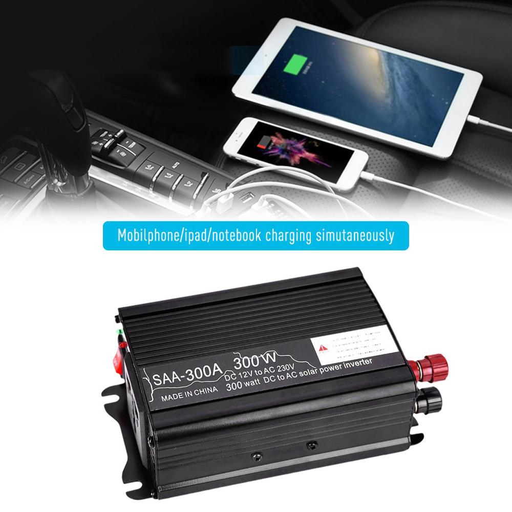 500W Auto Omvormer 12V Naar 220V Gemodificeerde Sinus Omvormer Spanning Converter + Lcd Display