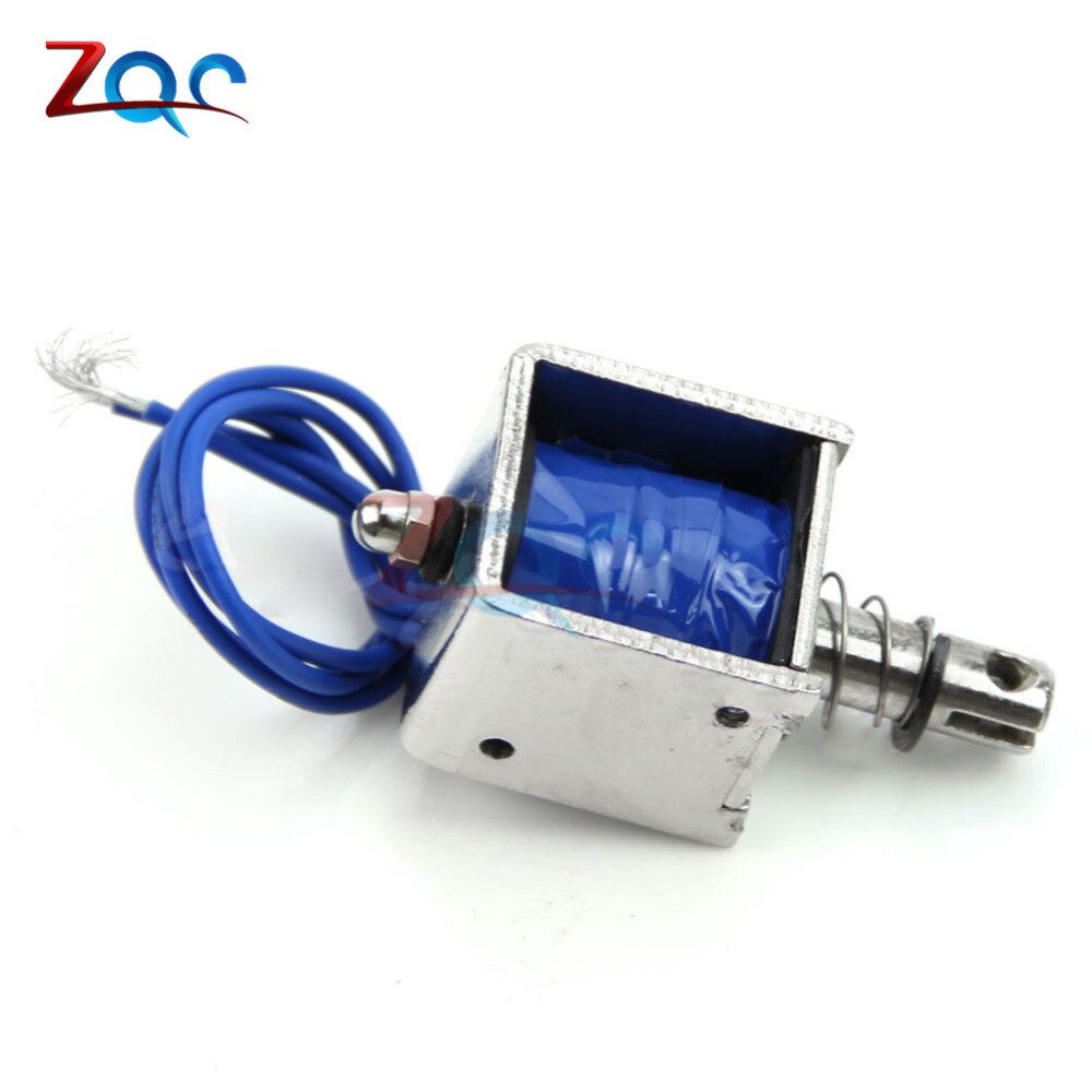 JF-0826B 12V/2A Open Frame Solenoid Reset 10mm Push Pull Type Electronic DC Electromagnet For Vending Textile Machines