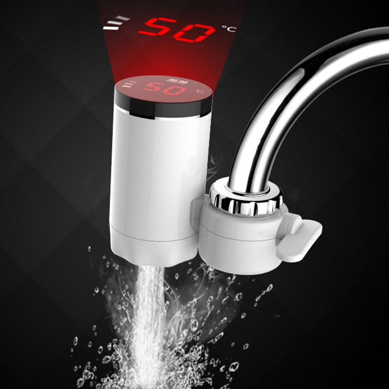 Elektrische Heißer Wasserhahn Durchlauferhitzer Elektrische Wasser Heizung Küche Wasserhahn Digital Anzeige sofortig Wasserhahn