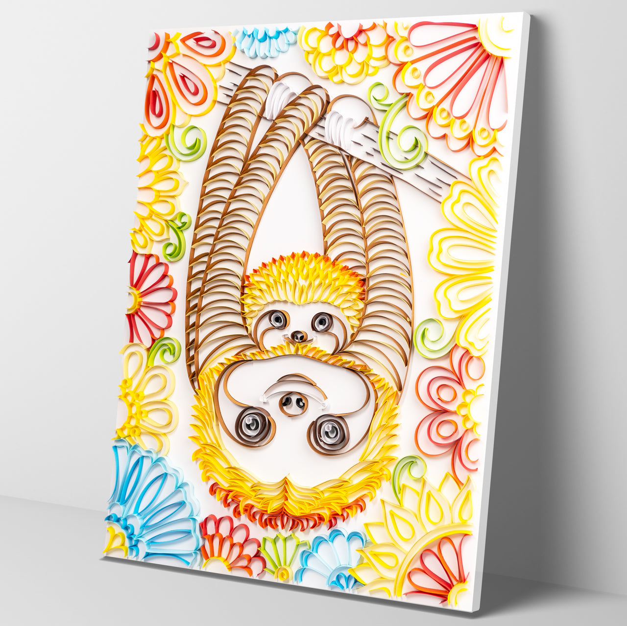 3D Sloth Quilling Papier Filigrane Gemälde Wand Dekor DIY Quilling Papier Handwerk DIY Quilling Papier Werkzeuge Kits 20 Zoll