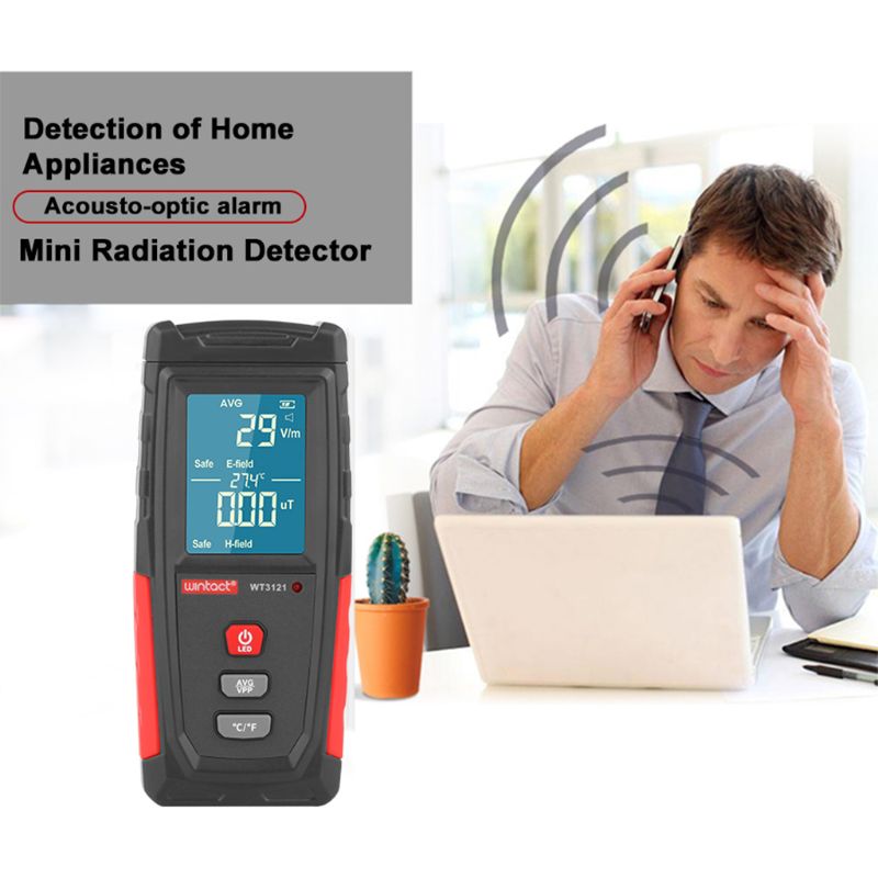 Wt3121 håndholdt emf meter elektromagnetisk stråling tester elektrisk felt elektron magnetfelt dosimeter detektor