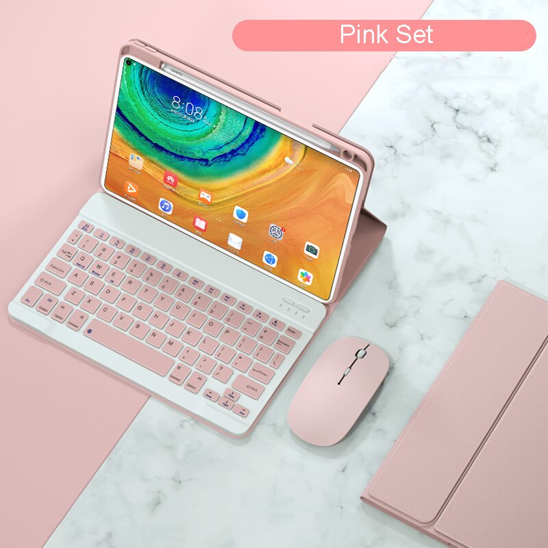 Funda magnética con teclado para Xiaomi Mipad 5, funda con ratón y soporte para lápiz, para Xiaomi Mi Pad 5 Pro: Pink / For Xiaomi Pad 5