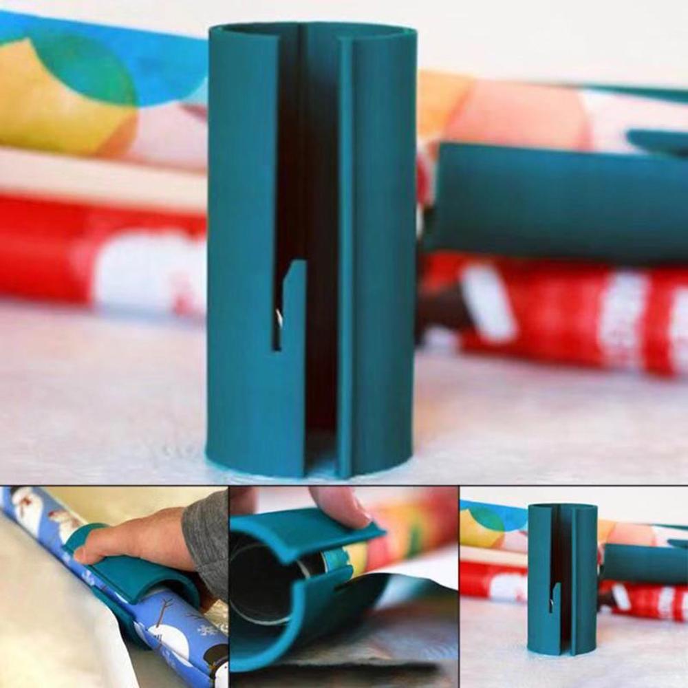 Sliding Wrapping Paper Cutter DIY Office Home Stationery Christmas Wrapping Cutting Tools Paper Roll Tool Cuts the Prefect Line
