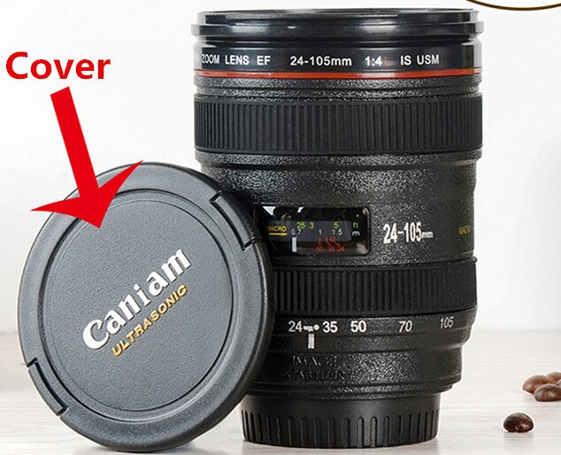 Creativa taza Canon de 400ml creativa, taza de mano, taza de café, taza de cámara de segunda generación, taza lente de cámara SLR cubierta para fotógrafo