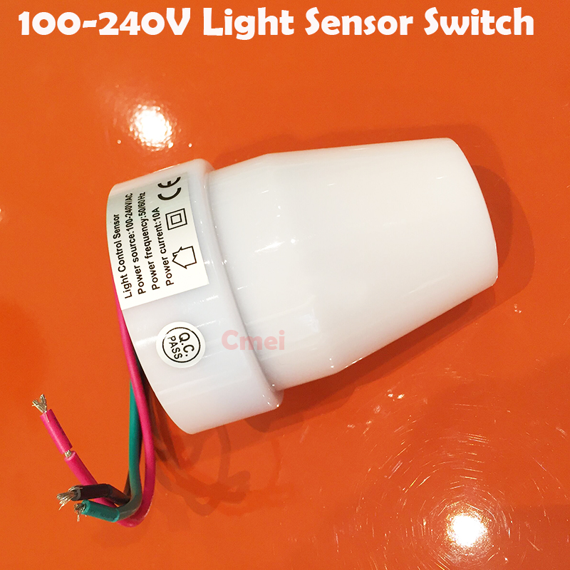 Outdoor Intelligent waterproof 220v light photo control sensor switch automatic photocell switch for lamps
