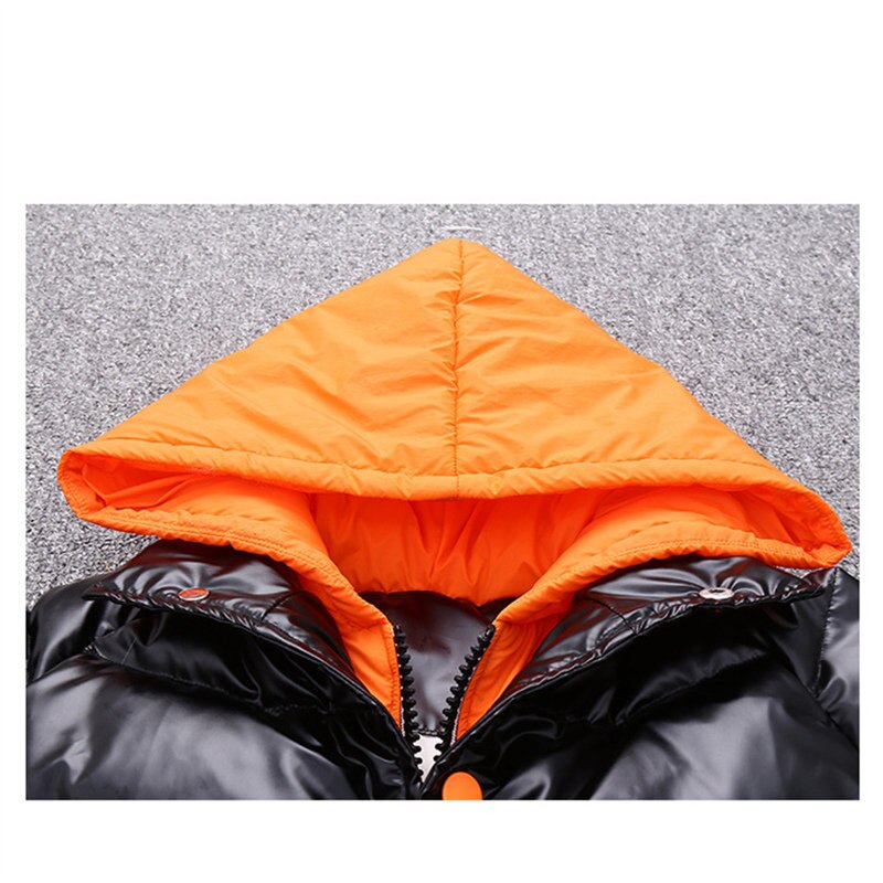Kids Winter Long Style Jacket Coat For Boys Children Hooded Outerwear Warm Clothes Age 4 5 6 7 8 9 10 11 12 13 Years Old