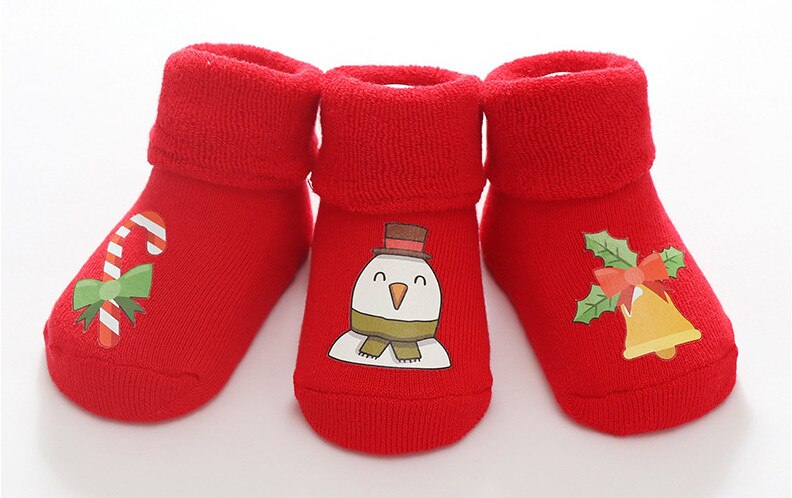 Goocheer 0-18Months Peuter Baby Meisje Jongen Kerst Mode Winter Anti-Slip Sokken Slipper Schoenen Laarzen Eerste Wandelaars: 6 / 6m