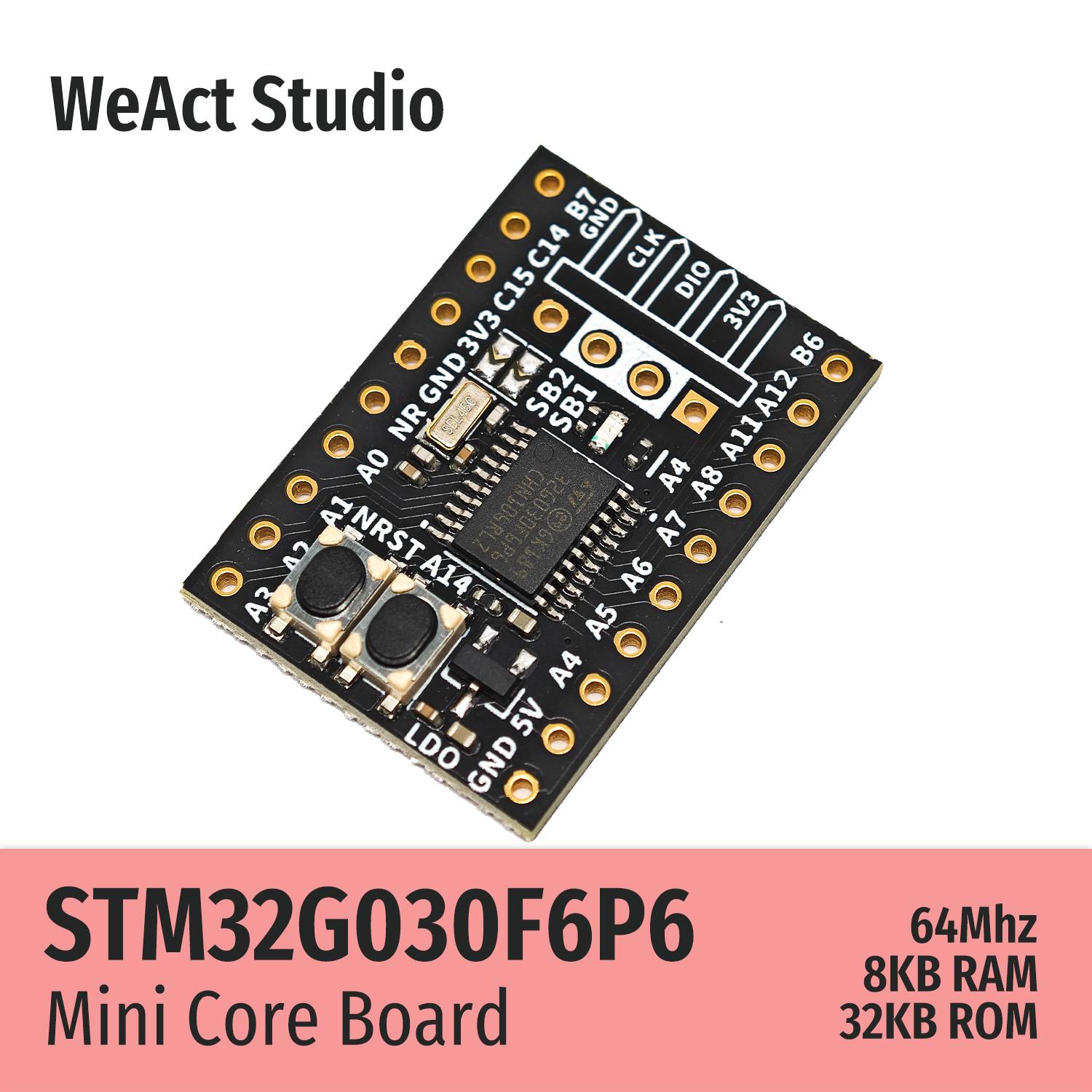 WeAct STM32G030F6P6 STM32G030 STM32G0 STM32 Core Board Demo Board