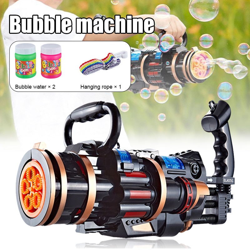 Elektrische Bubble Machine Multifunctionele Sound Lichte Muziek Automatische Bubble Blower Speelgoed M09