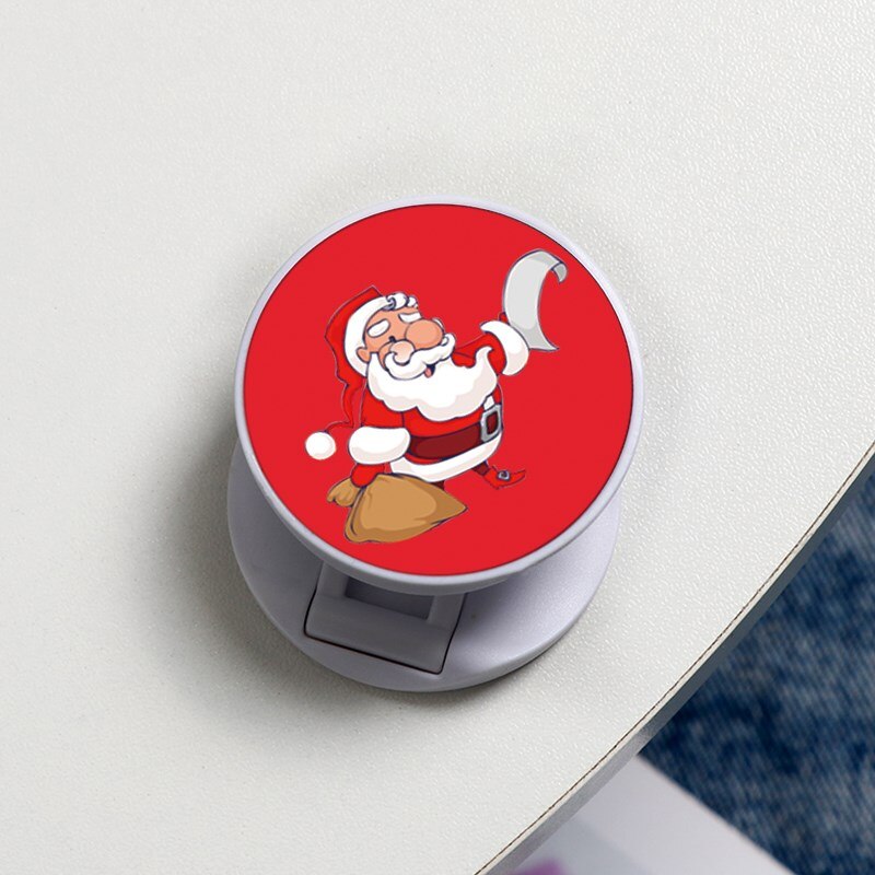 Universele mobiele telefoonhouder, kerst hert cartoon telefoonstandaard, vingerringhouder voor iphone, telefoonbeugel, standaard: Kho-zdzjbai -sd2 zlwho