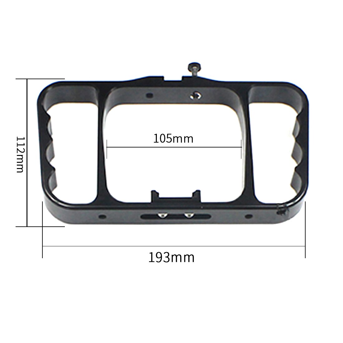 Dual Griff Tauchen Tauchen Halterung Blitz Licht Stehen Rahmen Bausatz für Gopro Held 7 6 5 Aktion Kameras Camcorder w/ Schuh montieren