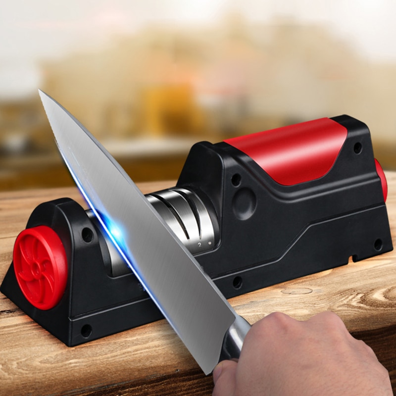 Afilador de cuchillos eléctrico automático máquina de afilar , recargable por USB, herramientas de afilado, máquina afiladora de cuchillos de cocina