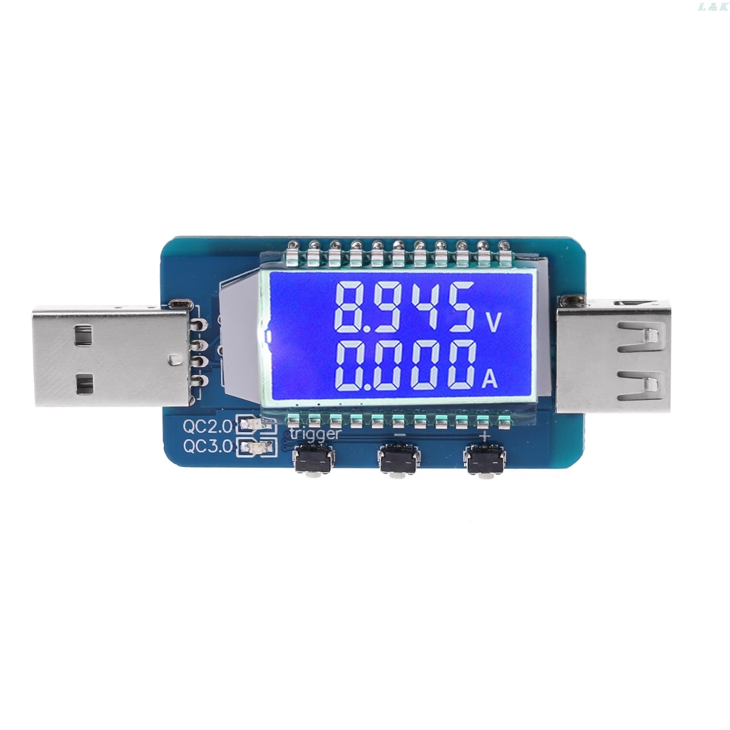 QC2.0/QC3.0 Trigger Usb Digitale Elektronische Scam Power Bank Snellader Trigger W/Voltage Current Meter