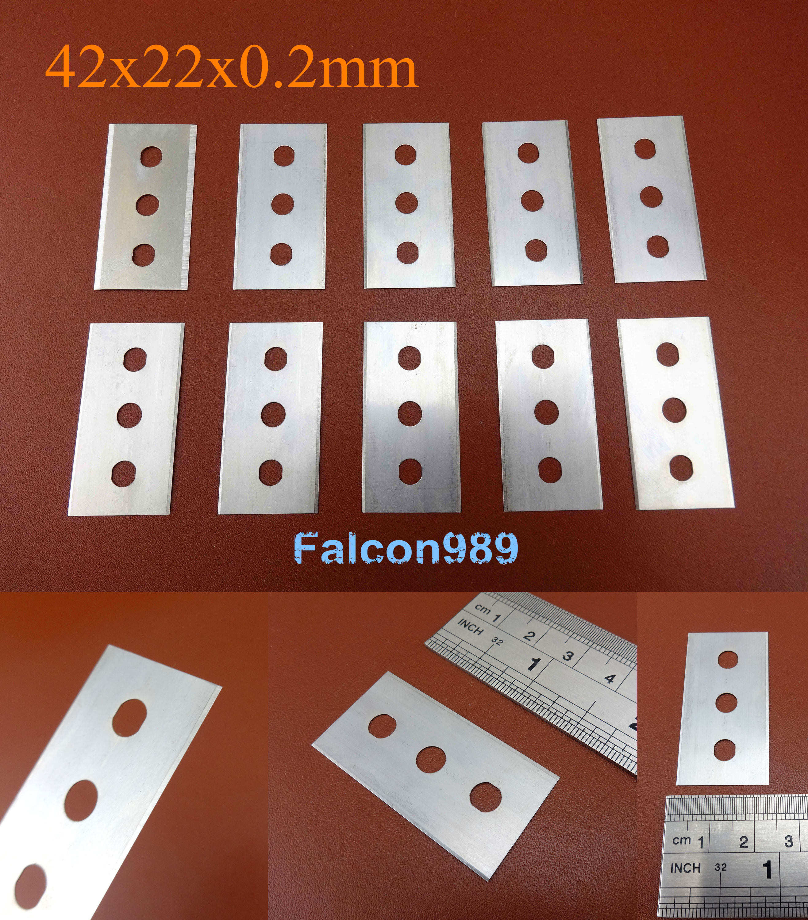 4kinds Leather Craft Skiver Beveler Lace Maker Australian Strander Cutter Knife Blades Tool - Sewing Stitching Carving Stamping