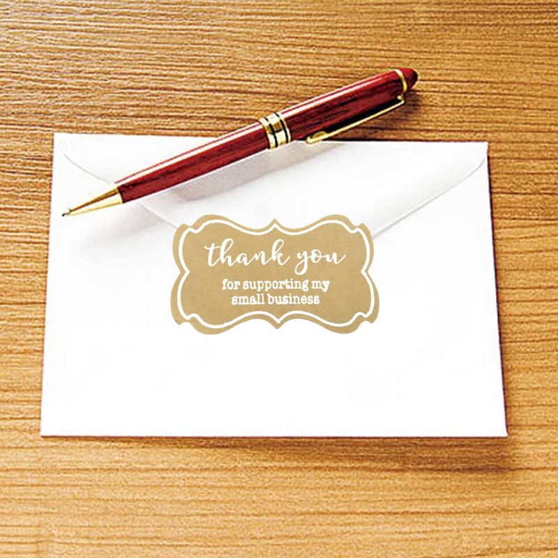 250pcs Thank You for supporting My Small Business Stickers Handmade Baking Label